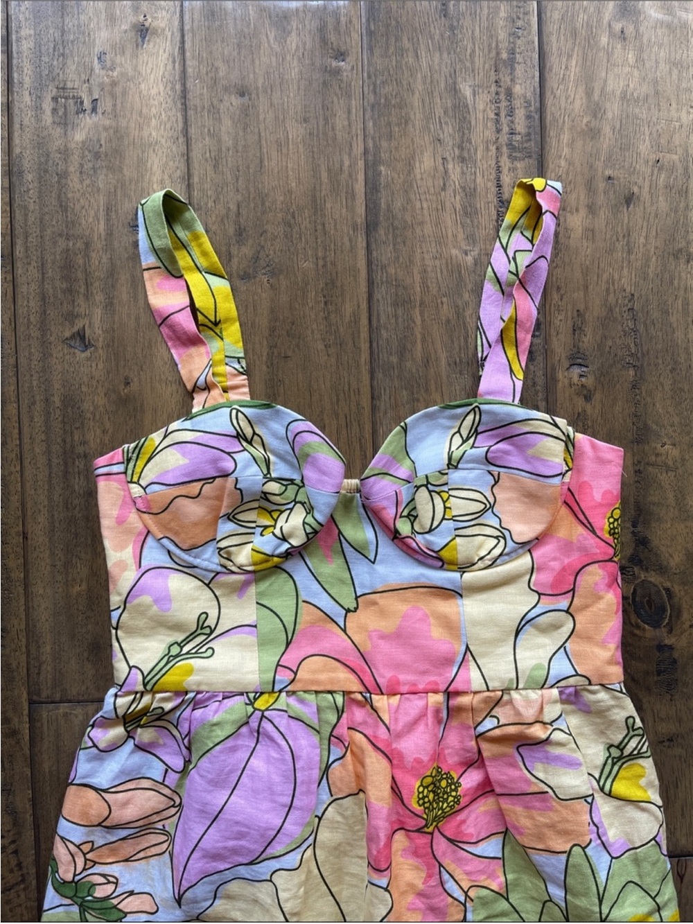 ✨NEW✨ FARM Rio Spring Affair Floral
Print Linen Maxi Dress - Picture 5 of 12